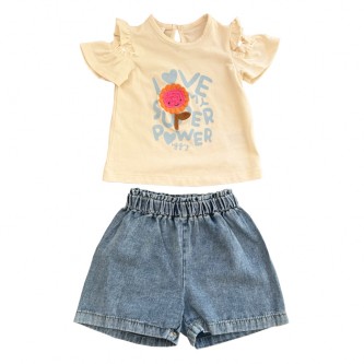 Φορεματάκι, Βαμβακερό, μώβ, Purple flower dress